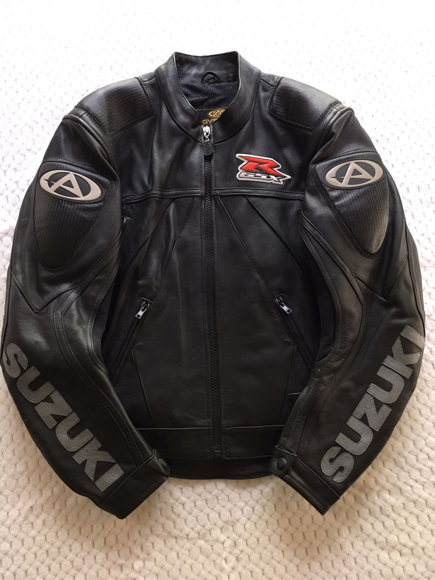 SUZUKI GSX Racing Biker Leather Jacket