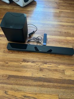 Bose Smart Soundbar 700 & Bass Module 700 Subwoofer Set w/ Remote & Power Cords