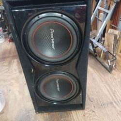 Two Pioneer 12-in Woofers