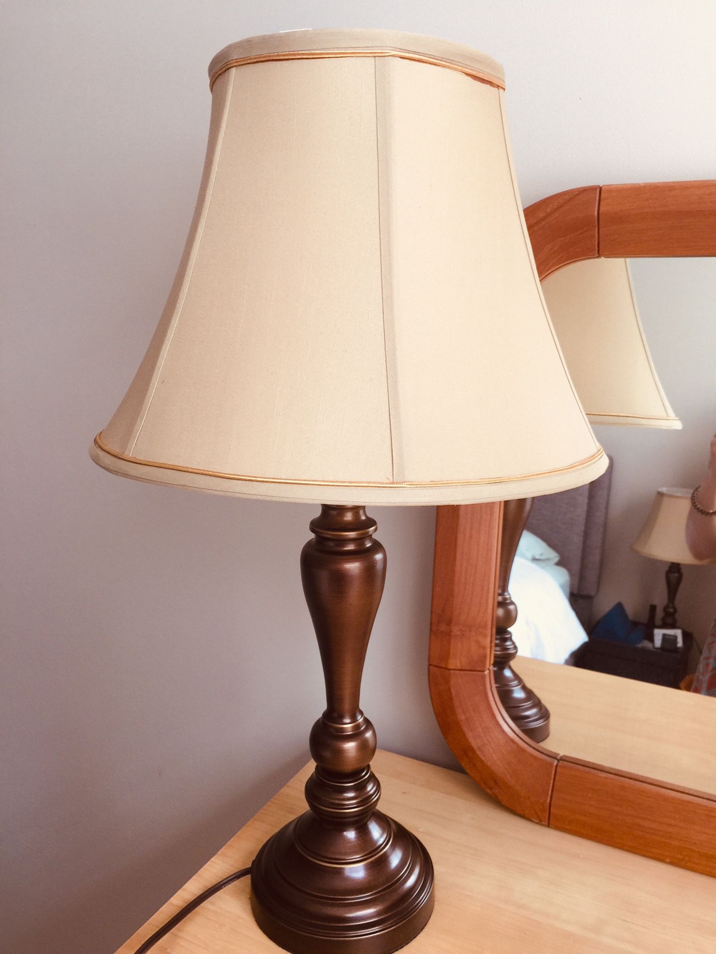 Table lamps set of two for $25 or best offer