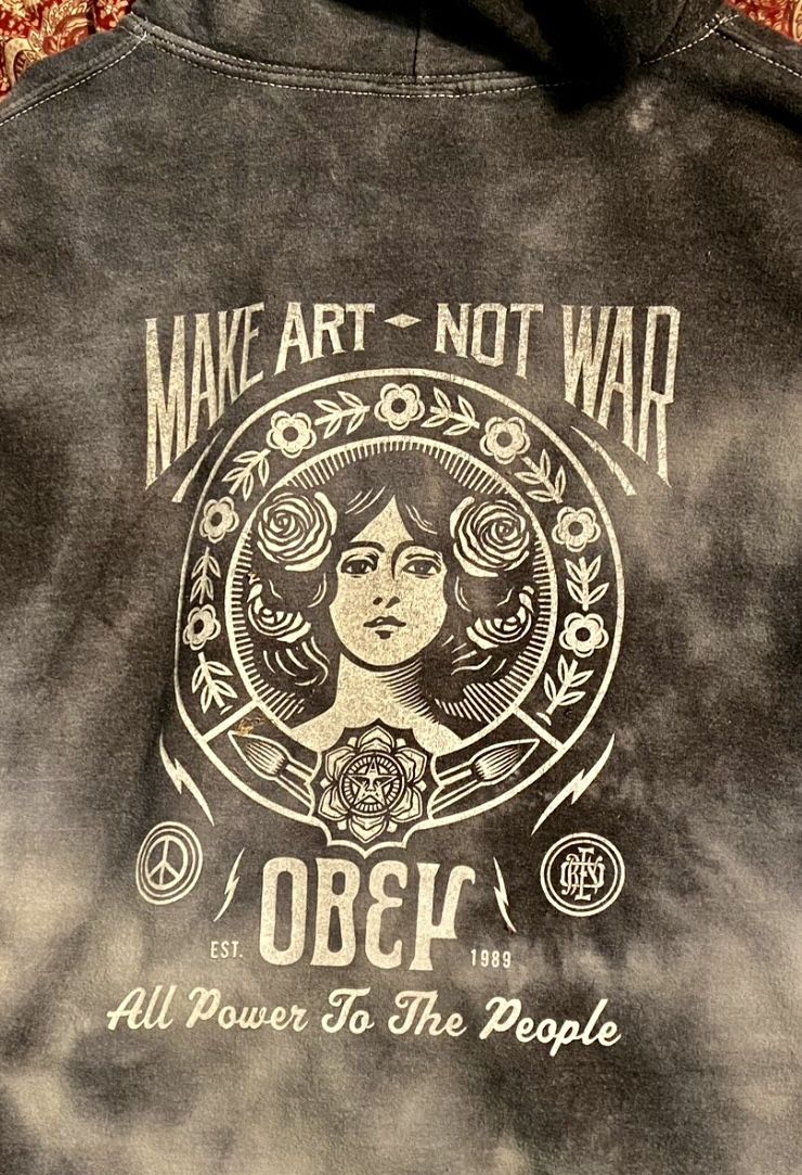 OBEY Hoodie Sweatshirt, Size L/XL