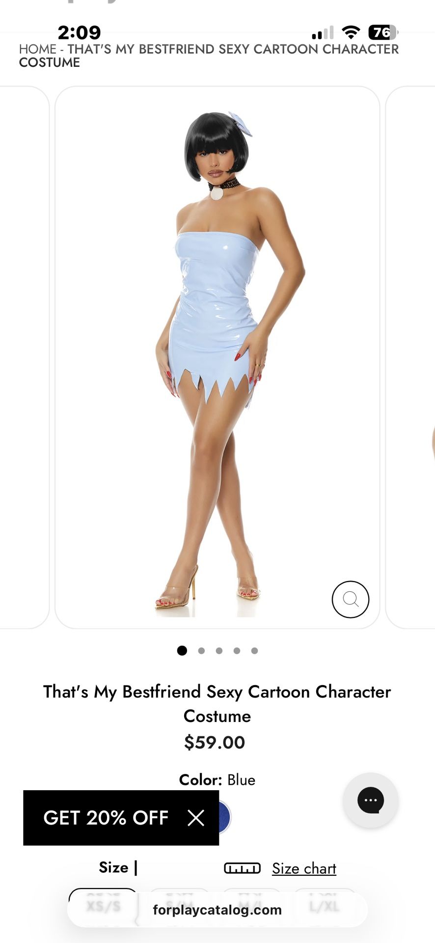 Forplay Flinstones Costume