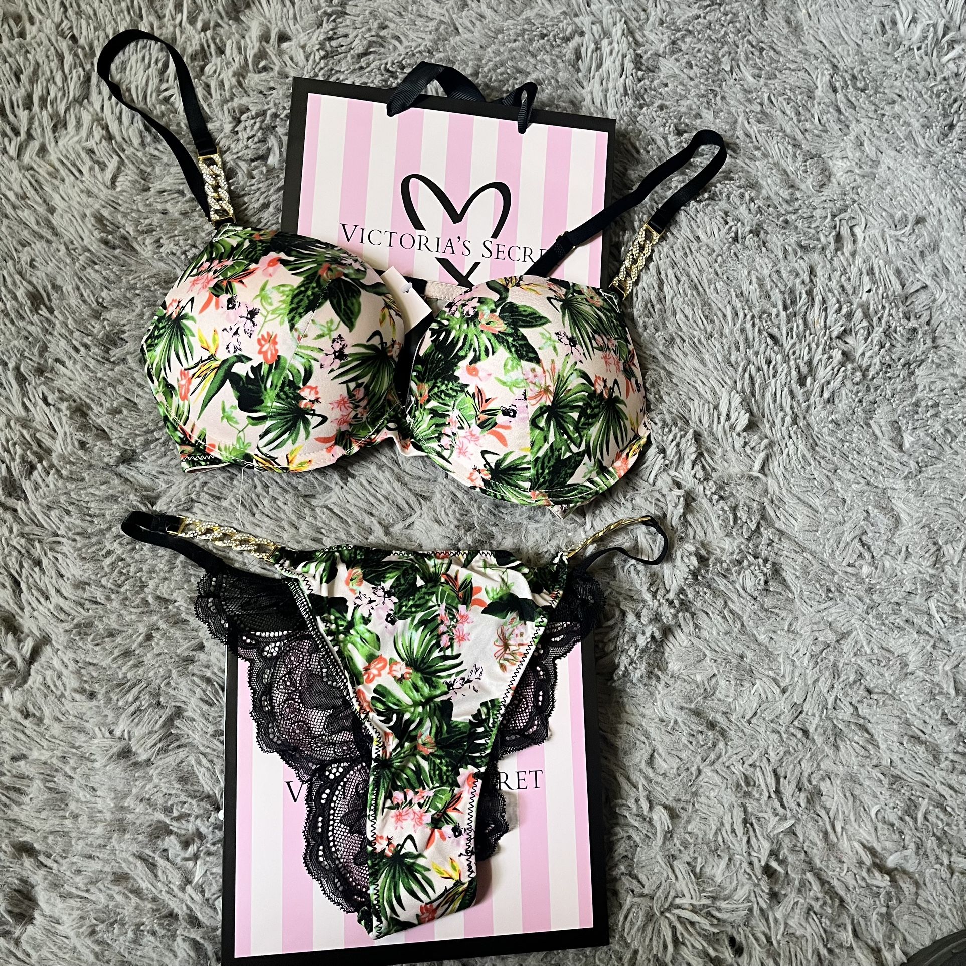 Orchid Paradise Bra+Panty Set Size 38B