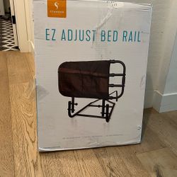 EZ Adjustable Bed Rail with Swing-down Safety Railing 26 In To 42 In