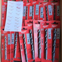 17 Milwaukee Drill Bits Black Oxide