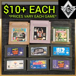 Nintendo Game Boy GBA GBC 9 Game Lot Mario vs Donkey Kong WWF Tony Hawk