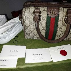 Authentic Ophidia GG Mini Top Handle Gucci Handbag