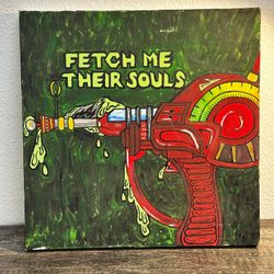 Call of Duty Zombies Inspired Ray Gun Canvas Art 14x14