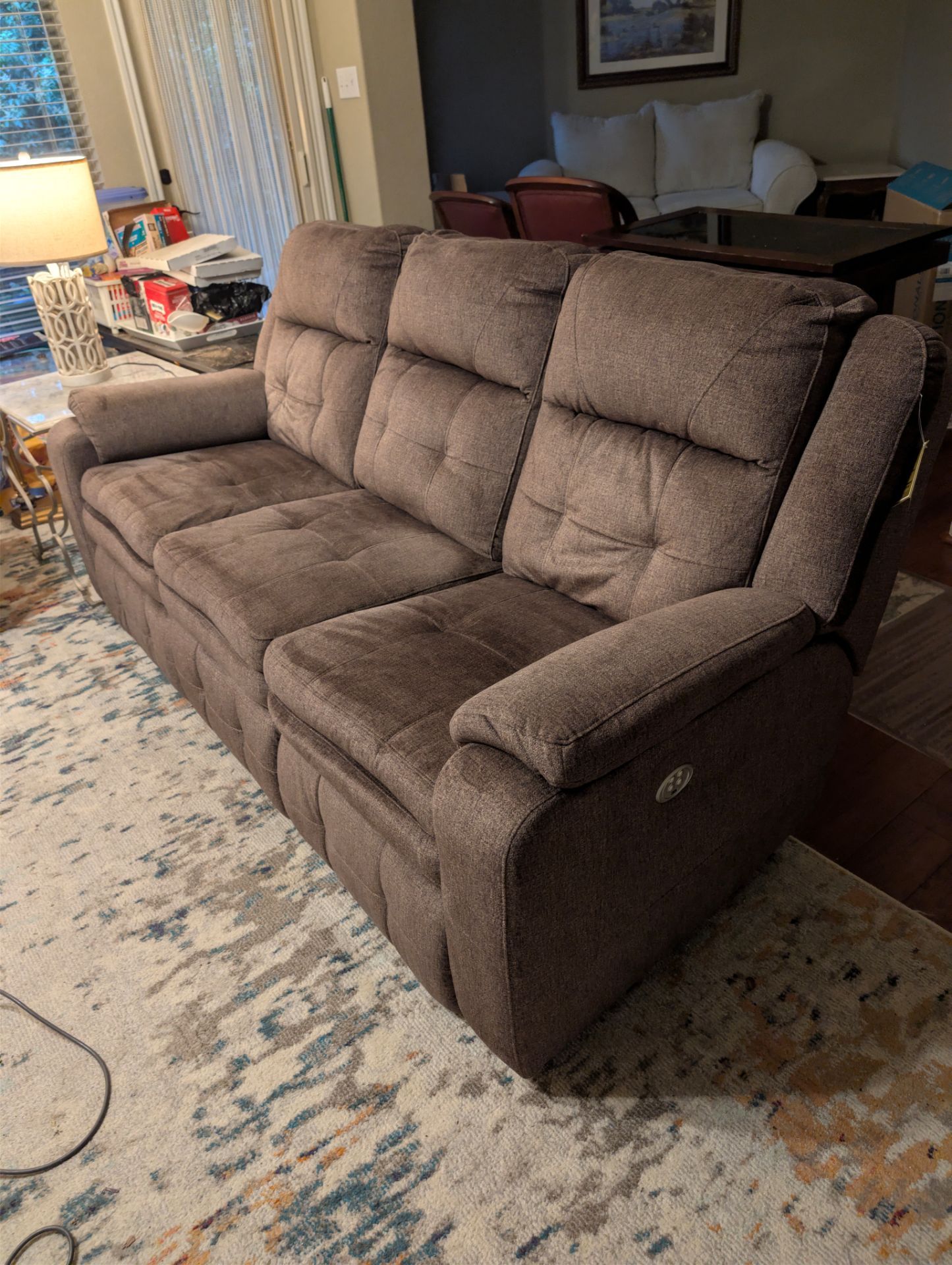 Furniture Row Power Reclining Sofa