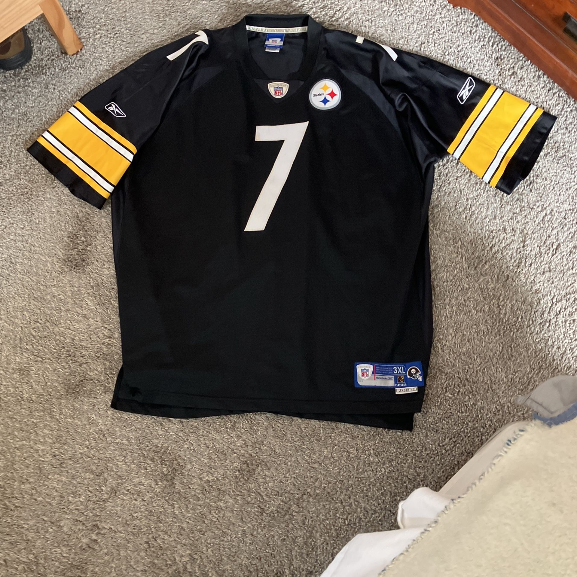NFL / Reebok Steelers #7 Roethlisberger Jersey