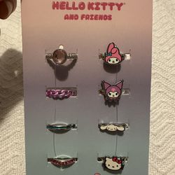 Hello Kitty And Friends Ring Set (2 Set Bundle)
