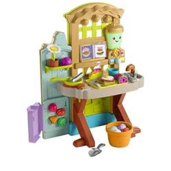 isher-Price Laugh & Learn Grow-the-Fun Garden to Kitchen, Interactive Farm-to-Kitchen Playset for Toddlers with Music, Lights and Learning Content 