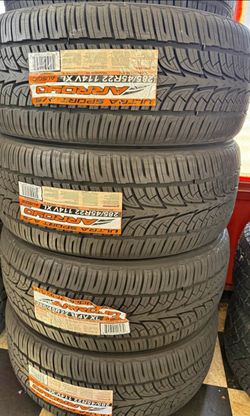 285/45R22 Arroyo A/S Set 4 New Tires