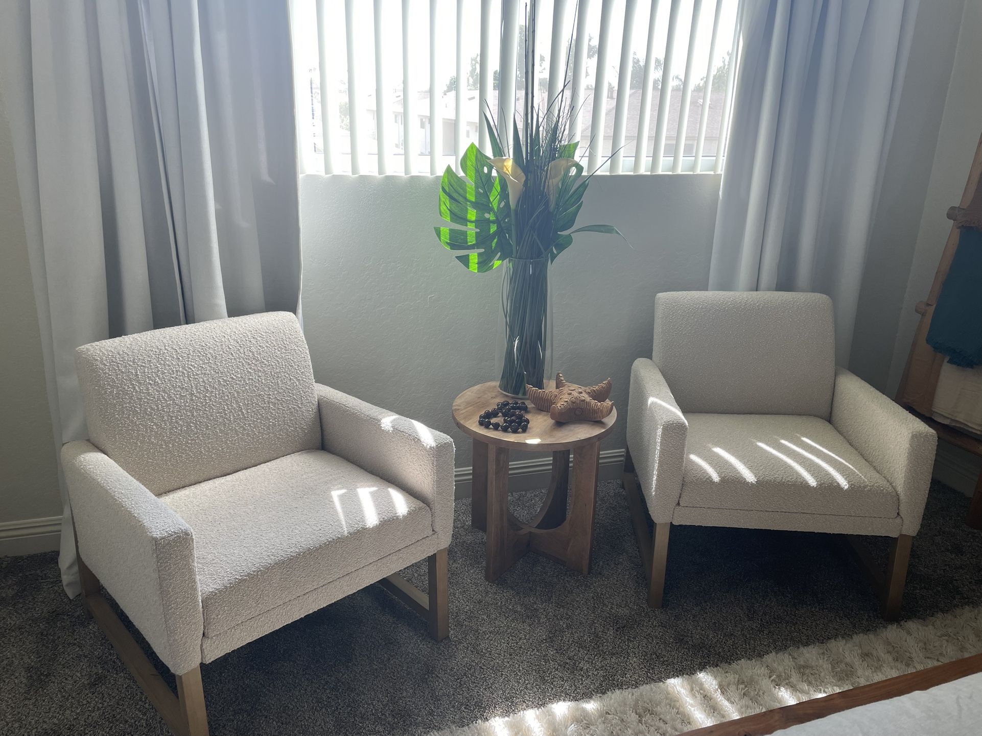 Wood Framed Accent Chairs