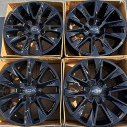 20” Chevy Silverado factory wheels rims gloss black new Tahoe