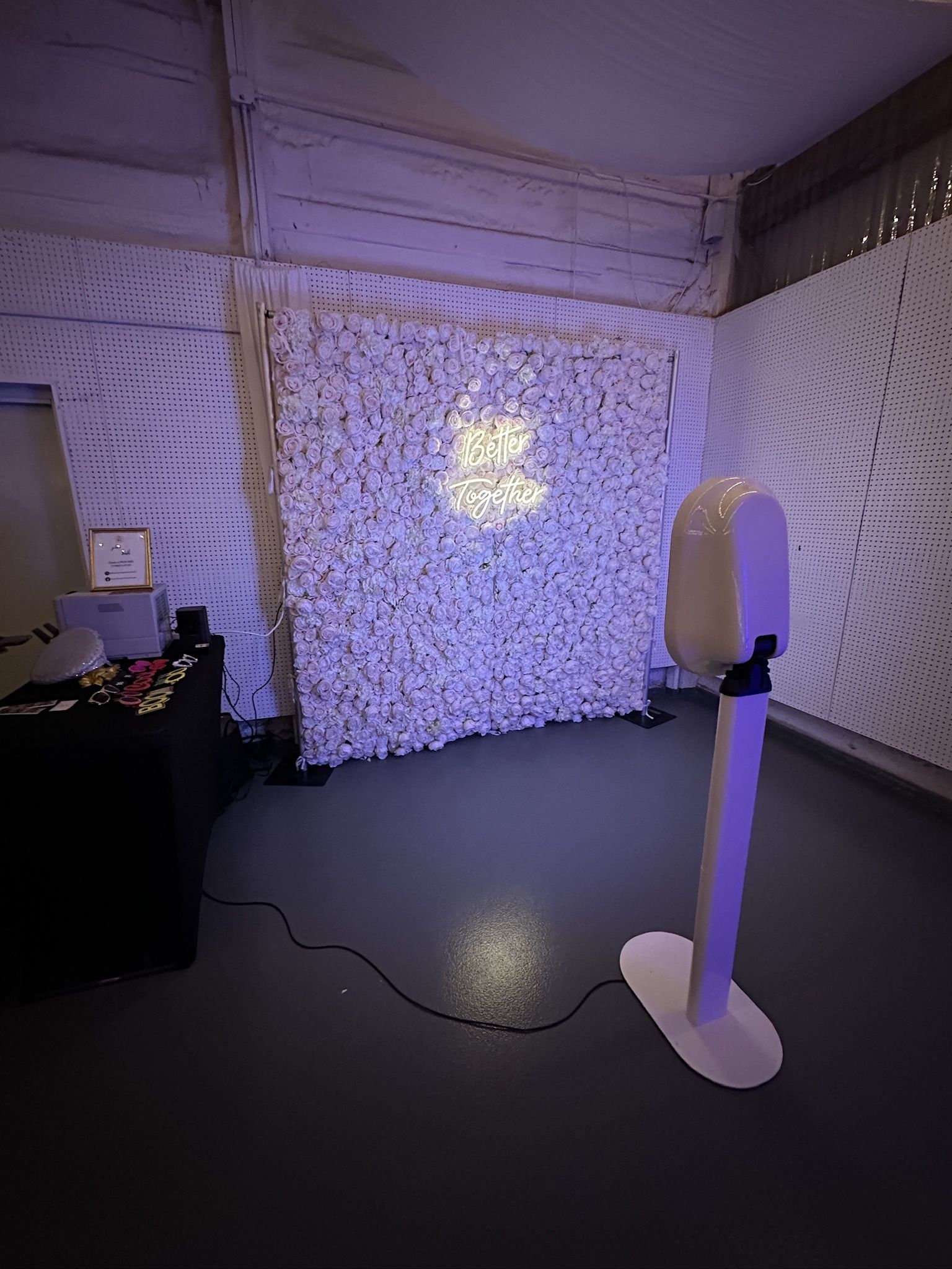 Prints Photobooth And Flower Wall