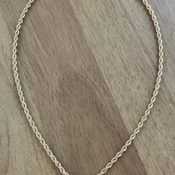 4mm 18k Gold Plated Rope Chain - 22”