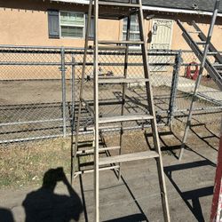 Wood 8 Foot Ladder