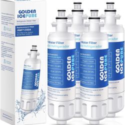 GOLDEN ICEPURE RWF1200A Refrigerator Water Filter Replacement for LG LT700P, ADQ1, Kenmore 46-9690, ADQ2, LFXS30766S, Replacement Water 