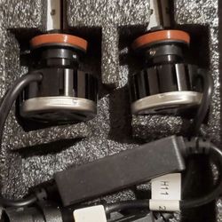 Led Headlights Size H11 Luces 6000k Bright Glacier White 