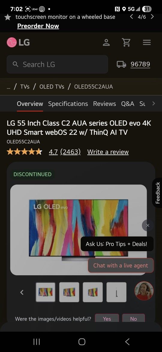 LG 55 Inch Gaming TV