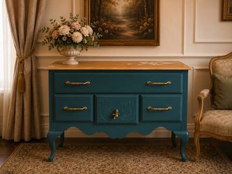 Refinished American Drew Dresser / Console – Hand Detailed, Solid Wood