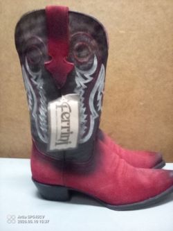 Ferrini Cowboy Boots -Roughrider Snip toe Brand New -Unisex