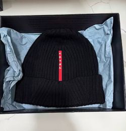 Prada Ribbed Knit Beanie