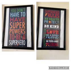 (2) Framed Posters ($10 For Both Or $5ea) (Located in Warwick, Rhode Island)