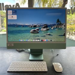 24" iMac 3.2GHz M1 (8) (R-M21) 8GB / 512GB 8-Core Green