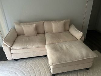 2 Seat Sofa w/ Ottoman
