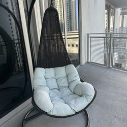 Zen Dark Teal Hanging Chair 