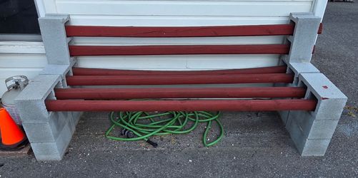 DIY All Season Outside Sitting Bench