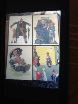 4 NORMAN ROCKWELL PICTURES 8.00 each or 25.00 for set