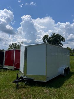 🦅Quality Cargo Trailer Brand 🆕 7x16 Ta Tandem Axle PLYCORE 0.080 🔥