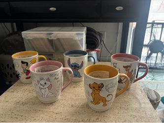 Disney Mug Collection NEW lot of 5 Disneyland Coffee Cup