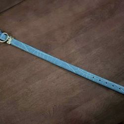 (COACH) Turquoise Blue Dog Collar (NEW)