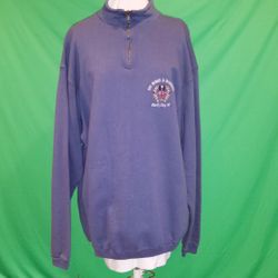 SWEATSHIRT with zip neck, XL