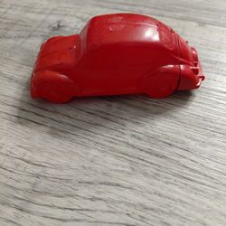 Vintage Avon red Volkswagen Beetle aftershave or cologne decanter