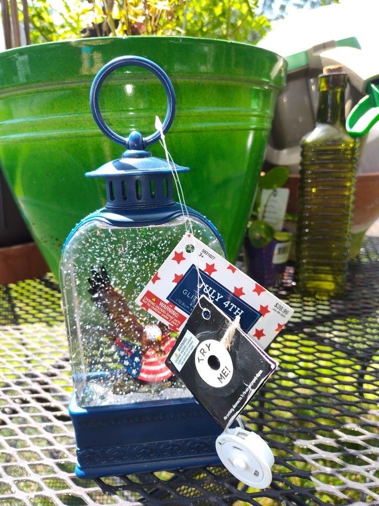 Glittery lantern, Battery Operated Lantern , Lights Up