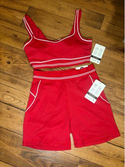 Gym set red large new with tags