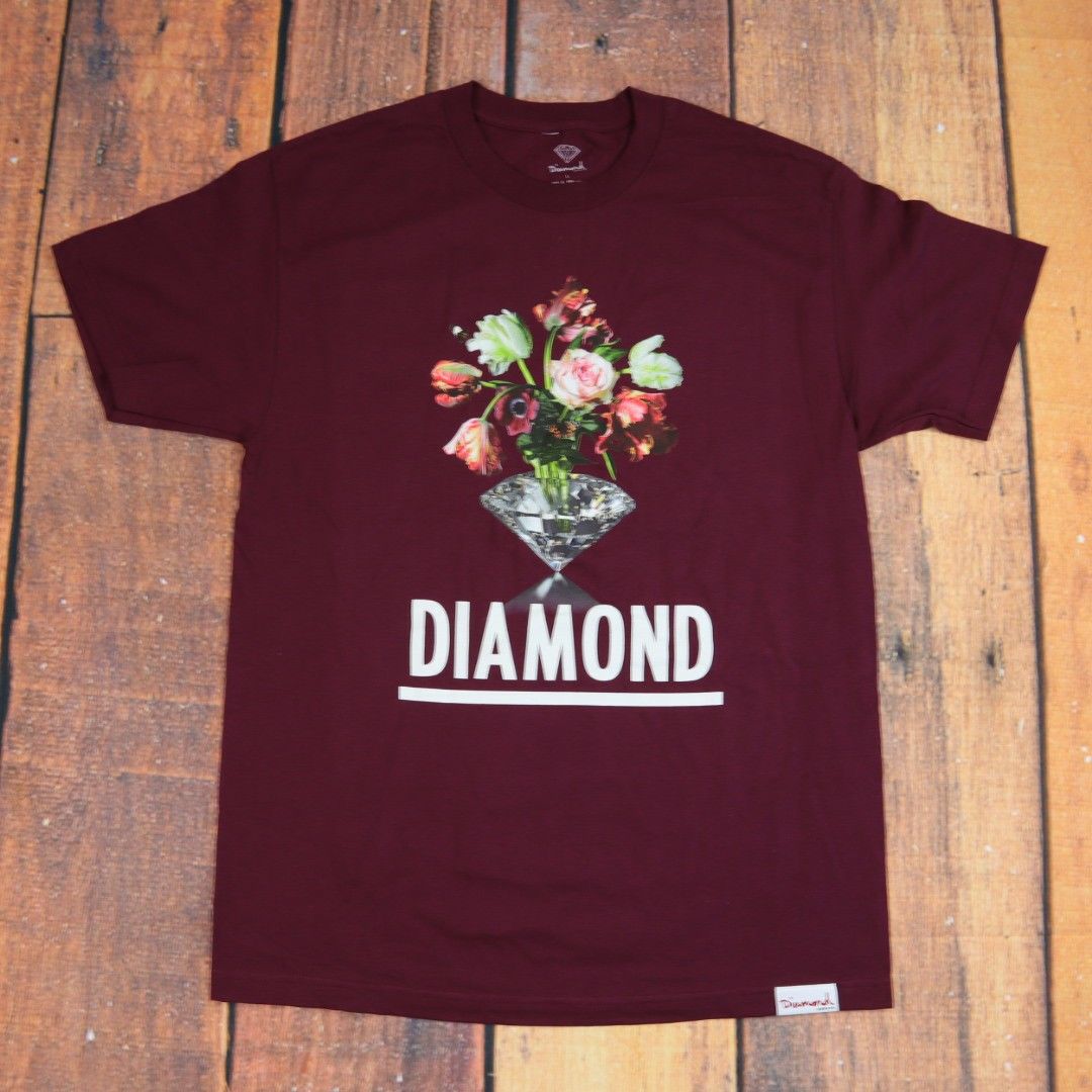 Diamond Supply Co. T-shirt / Large Size/ Red Color / Short Sleeve/ skateboardtee