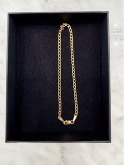 Gold cuban bracelet