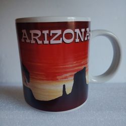 Vintage 1993 Arizona ~ Native American Siilhouette Ceramic Coffee Mug