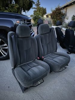 2003-2007 Silverado/ Sierra Front Charcoal Grey Seats