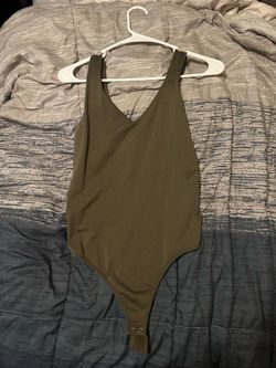Olive green bodysuit