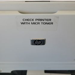 CHECK PRINTER WITH MAGNETIC TONER 