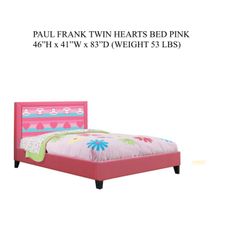 Paul Frank Twin Bed - Pink Hearts