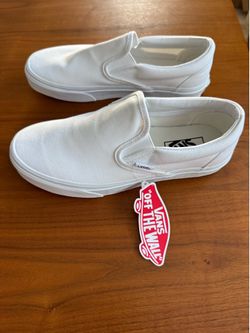 New Vans women’s white slip-on 8.0