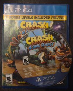 PS4 Crash Bandicoot N Sane Trilogy PlayStation 4 Video Game Racing